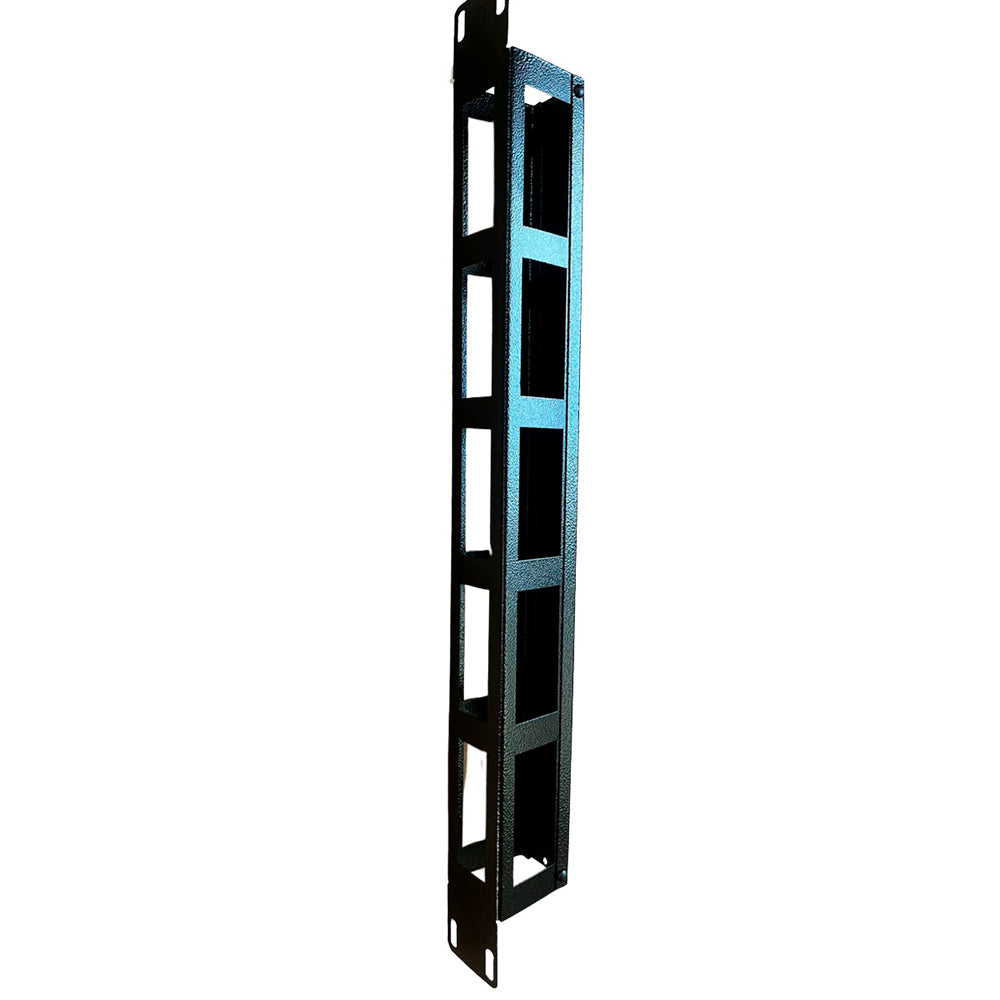 Guia Organizador De Cabos Horizontal Fechado 1u 50mm Para Racks 19