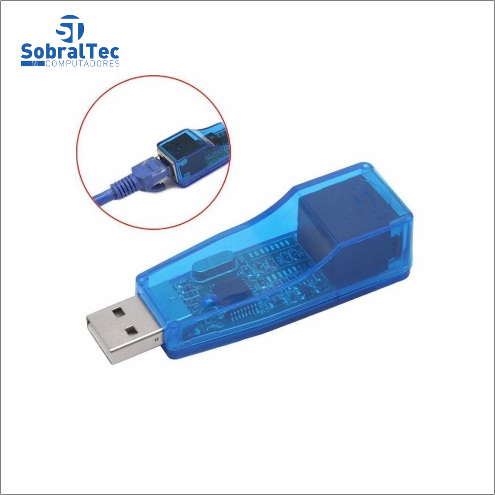 Adaptador USB 2.0 Lan Placa De Rede Externa RJ45 Xtrad XT-2072