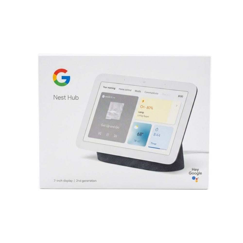 Google Nest Hub Home 2ª Geração Carvão (GA01892-TW) Com Assistente Virtual Google Assistant, Display 7"