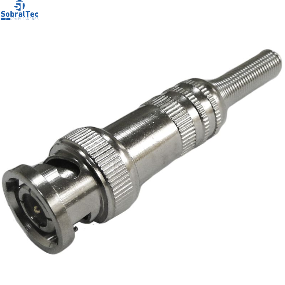 Conector Bnc Metálico Mola 4mm Parafusado
