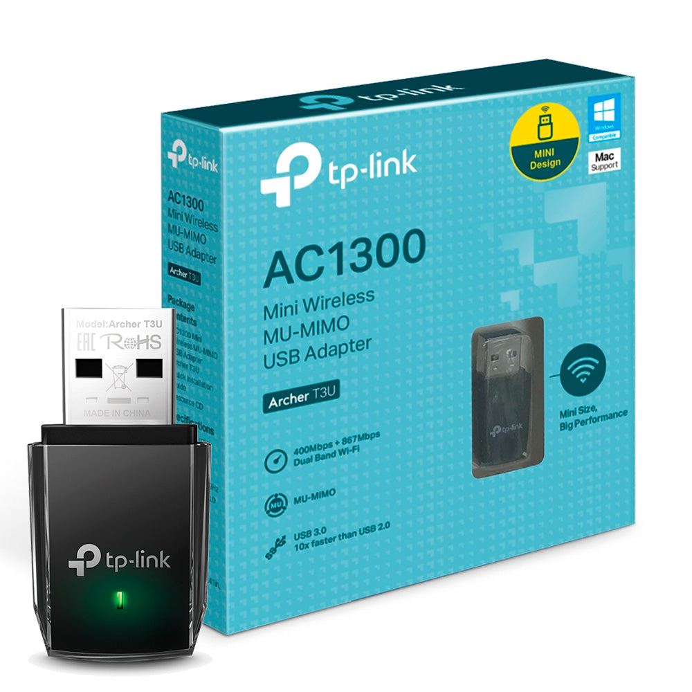 Adaptador Wireless USB PCI TP-Link Archer T3U Router AC1300 Dual Band
