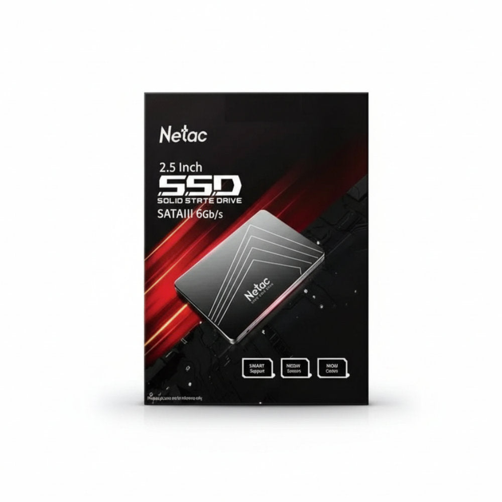 SSD Netac 512GB SATA III 2,5", Leitura 560MB/s Gravação 510MB/s, N530S, TLC