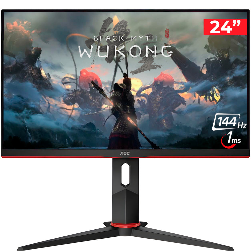 Monitor Gamer AOC 24" G2 Hero 144Hz IPS 1ms AMD FreeSync 24G2 Widescreen - Full HD HDMI VGA IPS