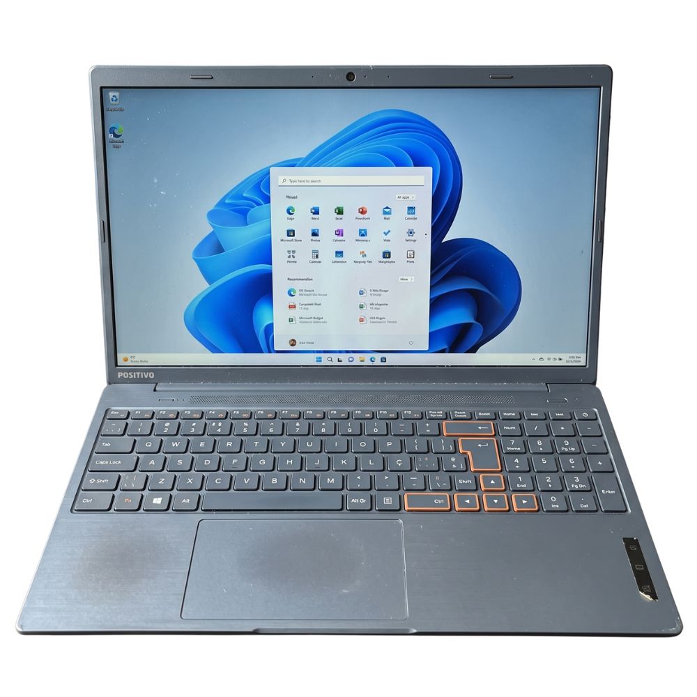 Notebook Positivo Vision C4128A-15 Tela 15,6 Polegadas Intel Celeron N4020 4GB RAM 128 GB ,Cinza, Seminovo