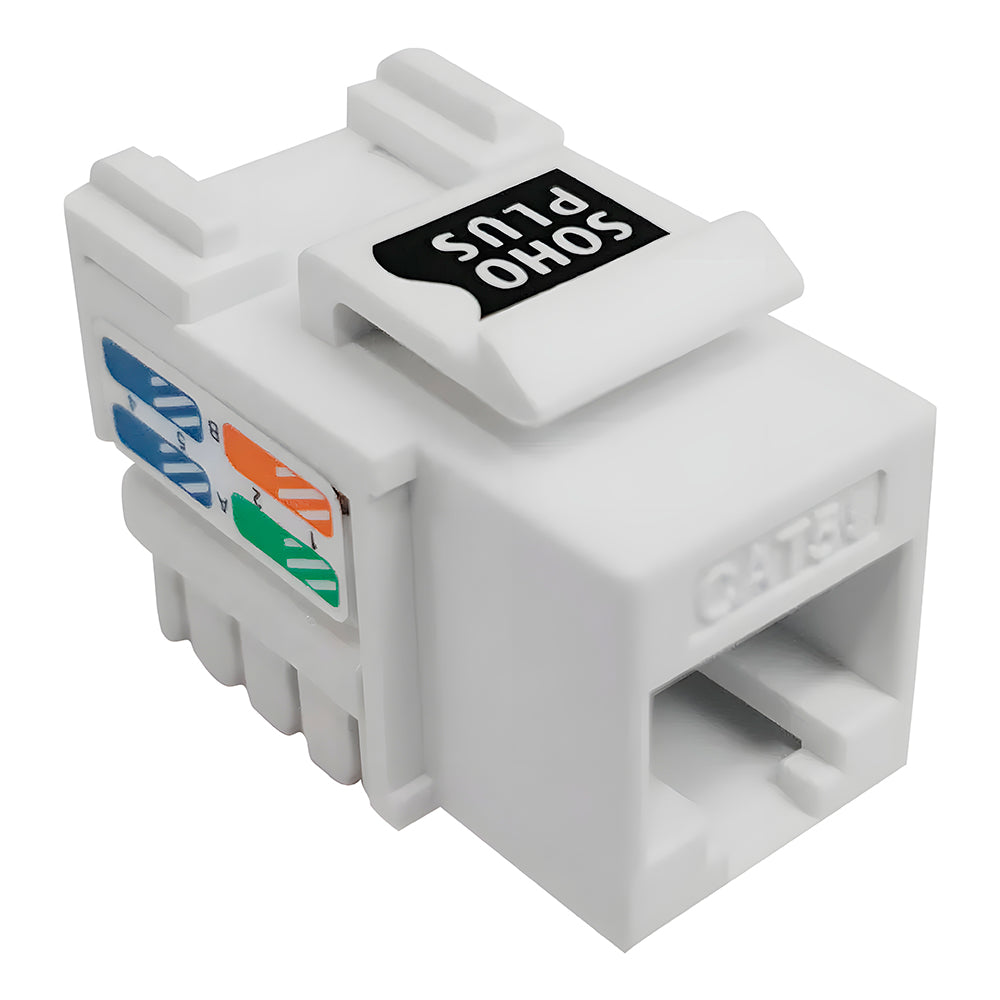 Conector Keystone Fêmea RJ45 CAT5, SohoPlus, Furukawa - Branco