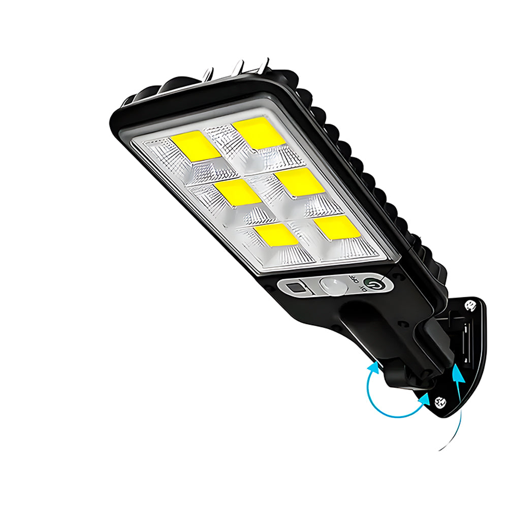 Luminária Solar 400W, 3 Modos de Iluminação, COB 108, Sensor de Movimento