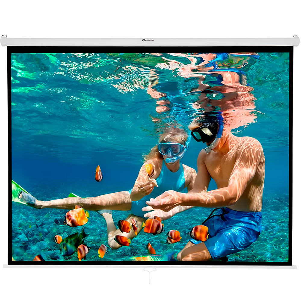 Tela de Projeção Retrátil 200 x 150cm, Goldentec, Manual, 78.7 Polegadas