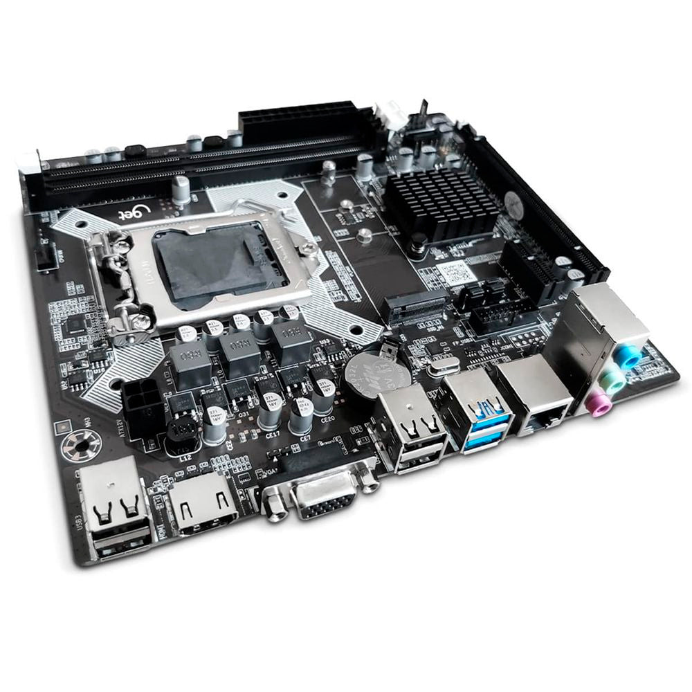 Placa Mãe GET H81 Soquete LGA S1150 DDR3, com Slot para SSD M.2, Gigabit LAN, Porta HDMI e VGA, EFI BIOS, Goldentec
