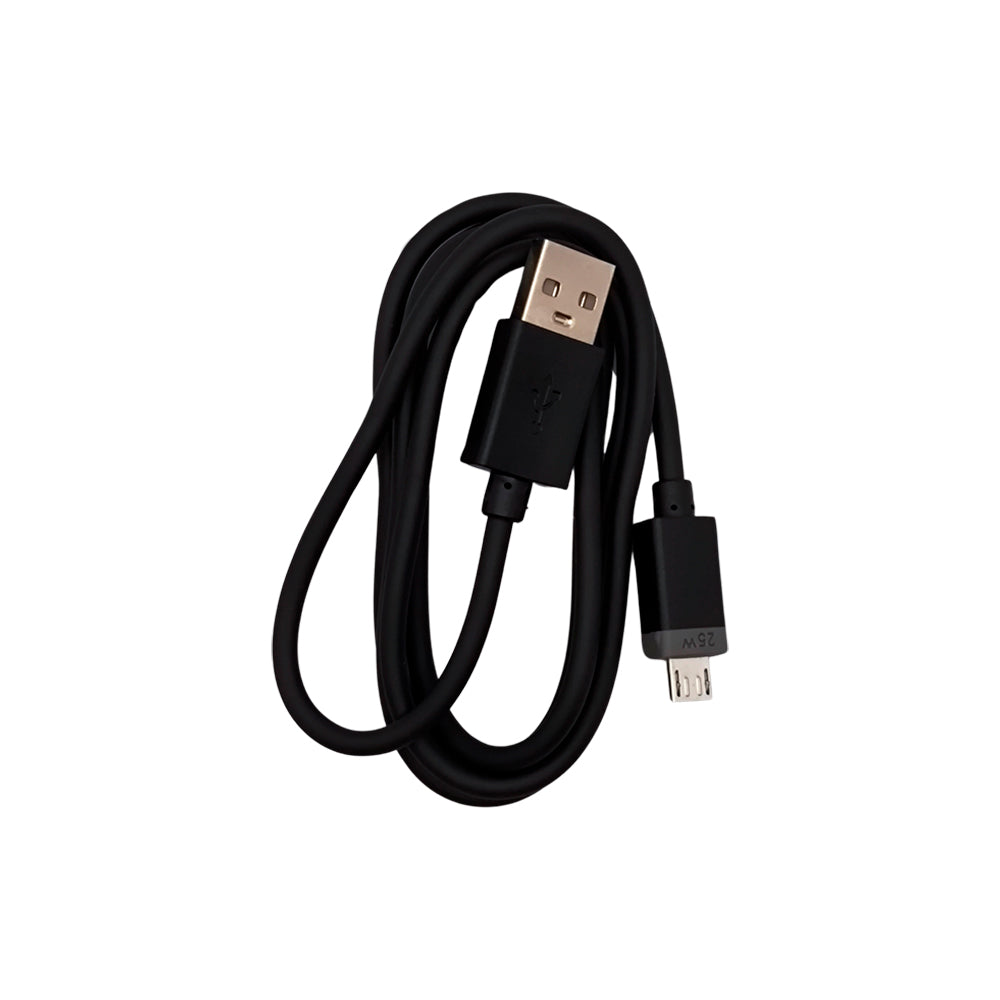 Cabo USB Para V8, Carregamento Rápido, 25W, 1 Metro de Comprimento, Preto, Caixa Verde