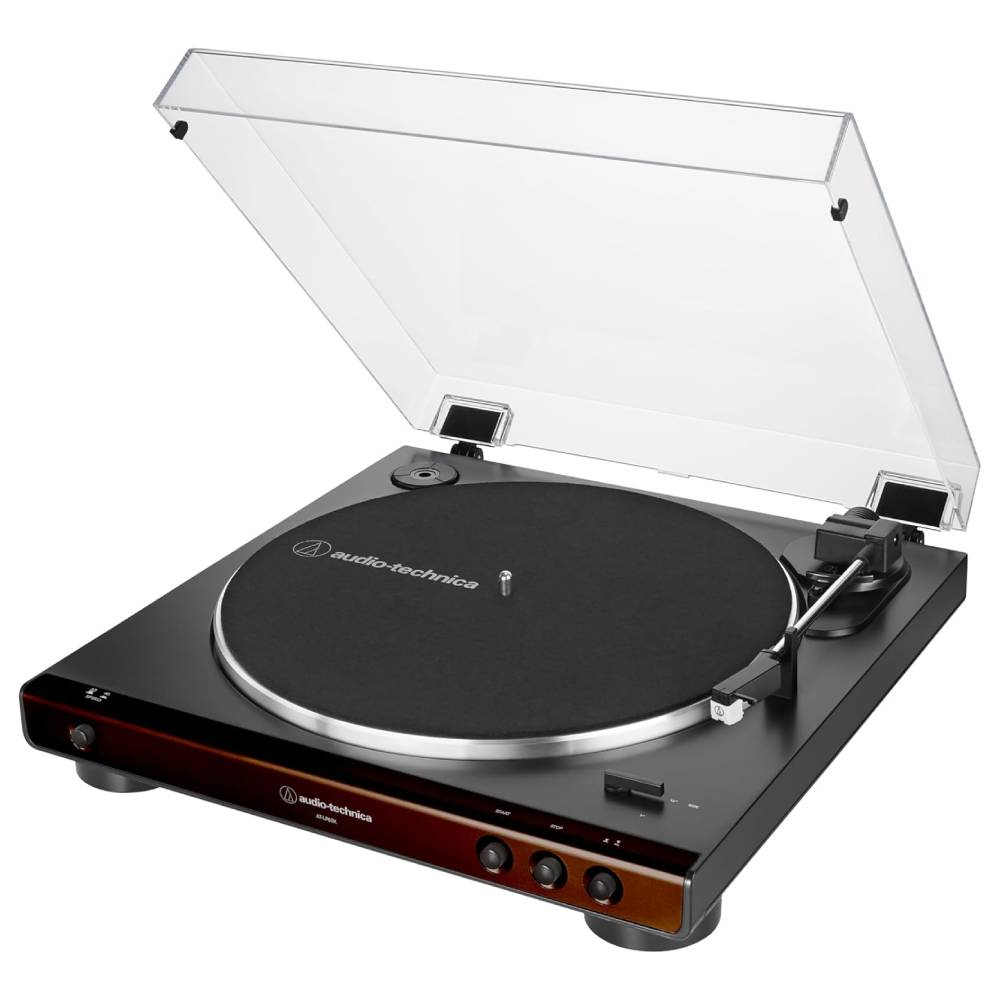 Toca-Discos Vinil Audio-Technica Automático AT-LP60X-BW, Marrom, Bivolt 120/240V