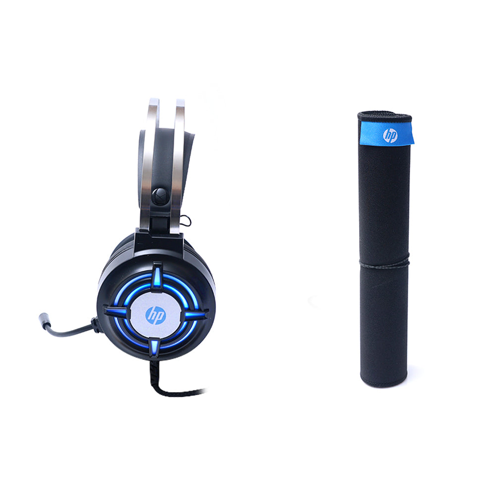Kit Gamer Pro HP, Teclado Mecânico, Mouse, Mousepad, Headphone, GM3000, Preto