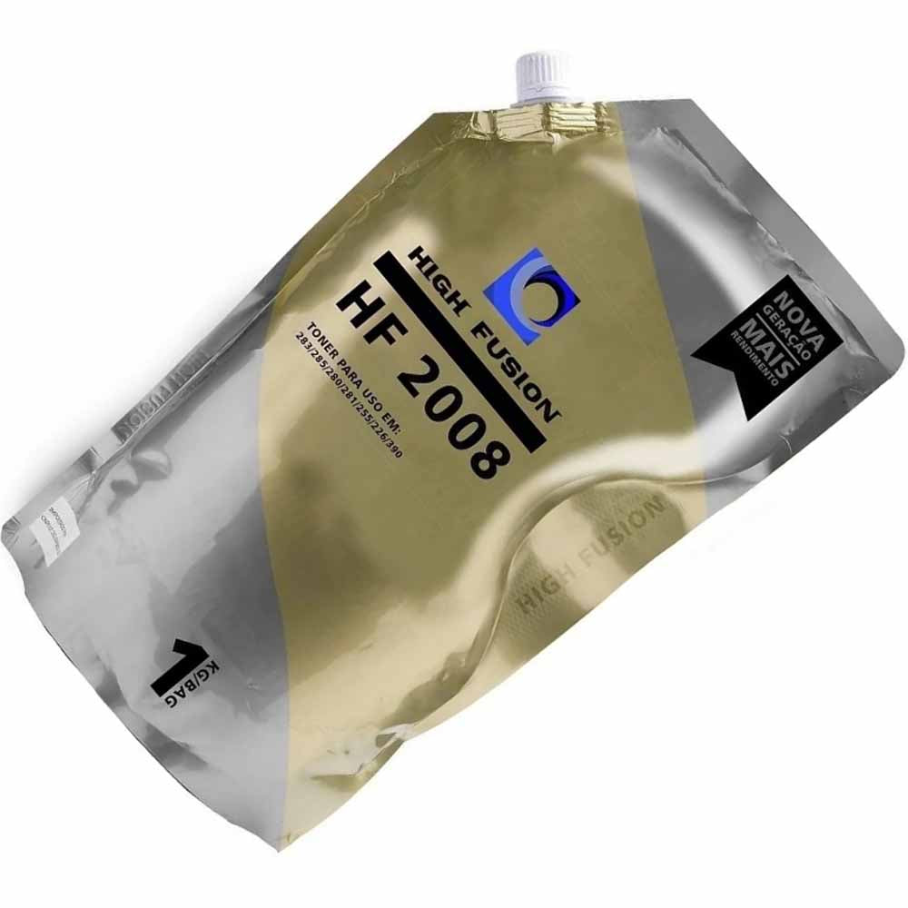 Refil Pó Para Recarga de Toner HP - HF2008 HF1908, 35a/85a/36a Alta e Baixa High Fusion Bag 1 kg