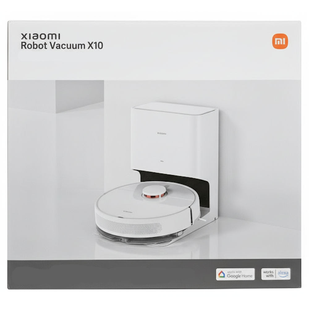 Robô Aspirador Xiaomi Vacuum X10, Aspira e Passa Pano, Sistema Inteligente de Navegação a Laser, Bateria 5200mAh, Branco