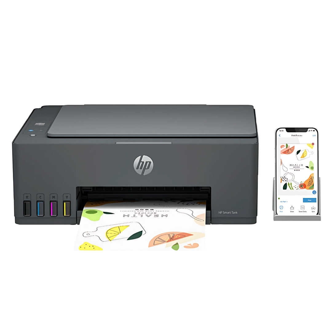 Impressora Multifuncional HP Smart Tank 584 All-in-One, Colorida, Wi-Fi, USB, Bivolt, Preta - 5D1C1A