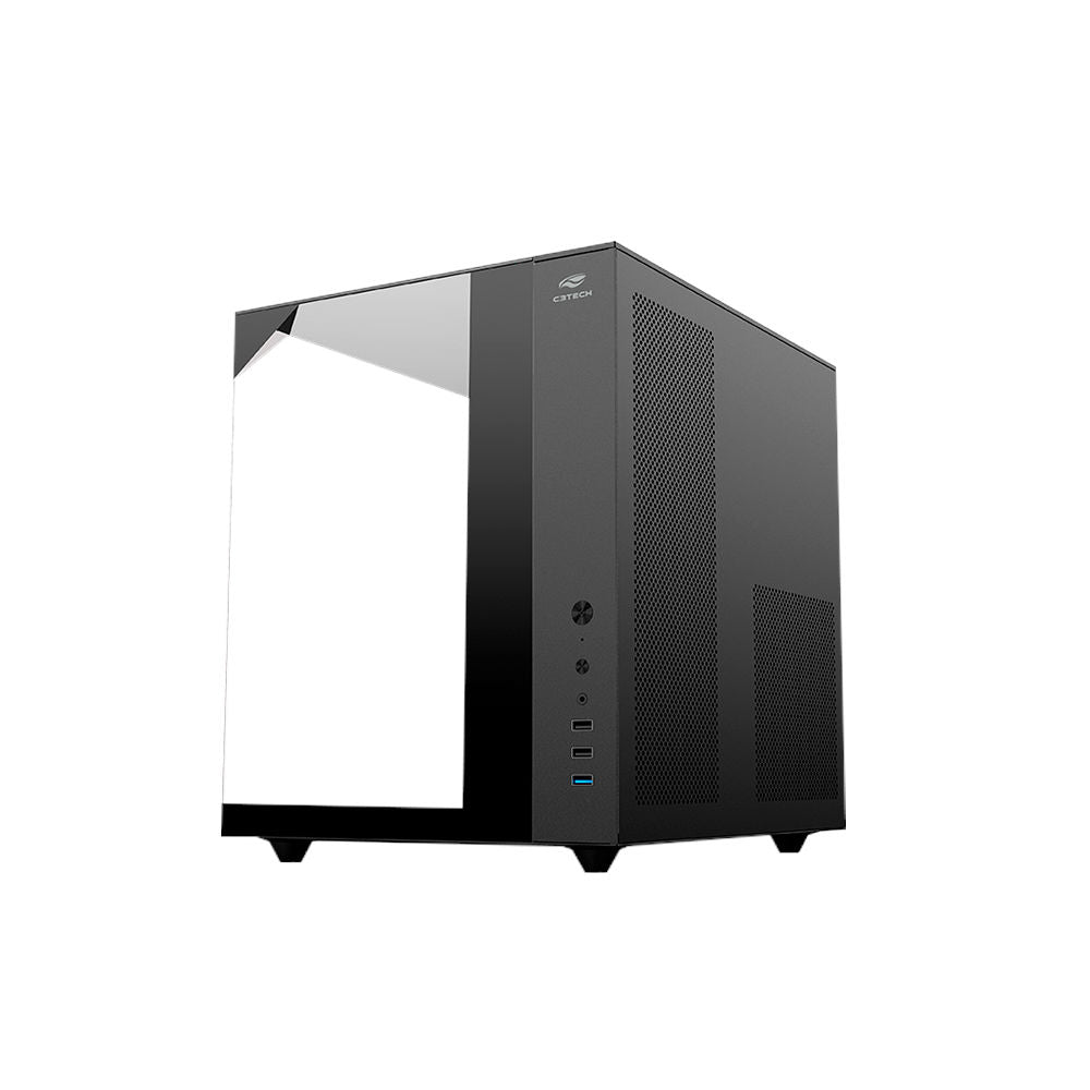 Gabinete Gamer Aquário C3Tech MT‑G950BK, Mid Tower, Vidro Temperado, USB 3.0, Sem Fonte, Preto - Aquarius