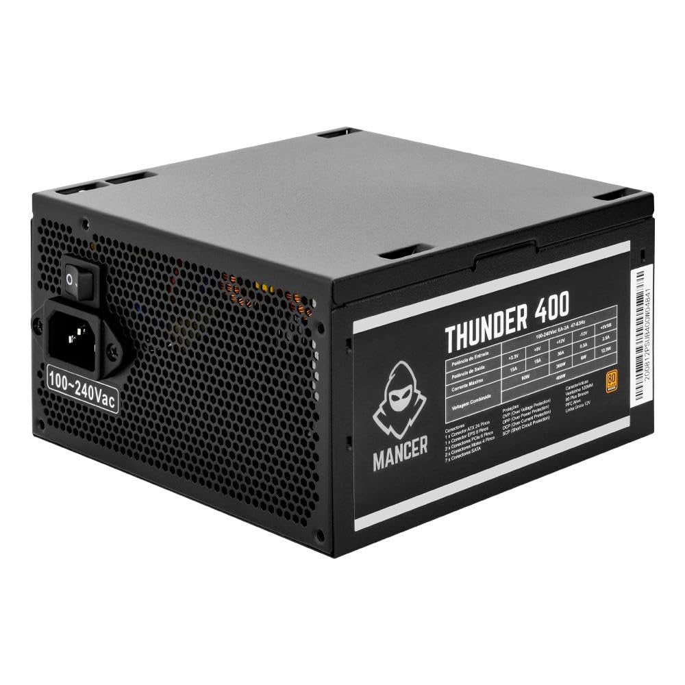 Computador Gamer Ryzen 5 3400G, B450M-DAV2, RAM 16GB(2X8), SSD 480GB, Fonte 400W Bronze 80Plus, Gab CV300-BK