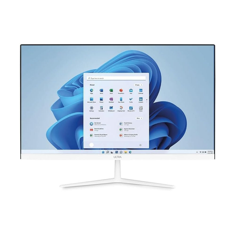 Computador All in One Ultra B830 Intel Celeron, 4GB RAM, SSD 120GB, Win 11, Microsoft 365 Personal + 1TB Nuvem, Branco