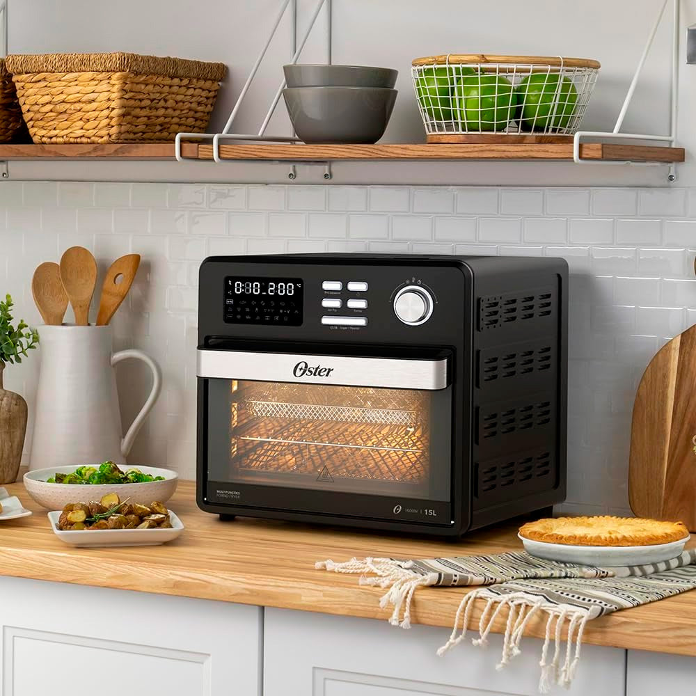 Forno e Fryer 15 Litros Oster Multifunções Compact 10 em 1 - 220V