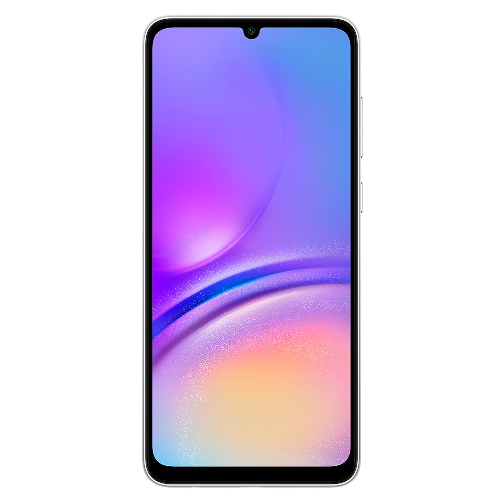 Smartphone Samsung Galaxy A05 Prata 128GB, 4GB RAM, Octa-Core, Bateria 5000mAh, Tela Infinita de 6.7" Câm Traseira Dupla