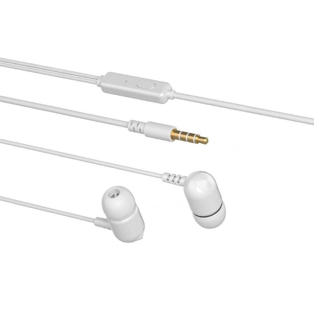 Fone de Ouvido Intra Auricular, Microfone Integrado, EP-07WH, Branco, C3Tech, S/Sn