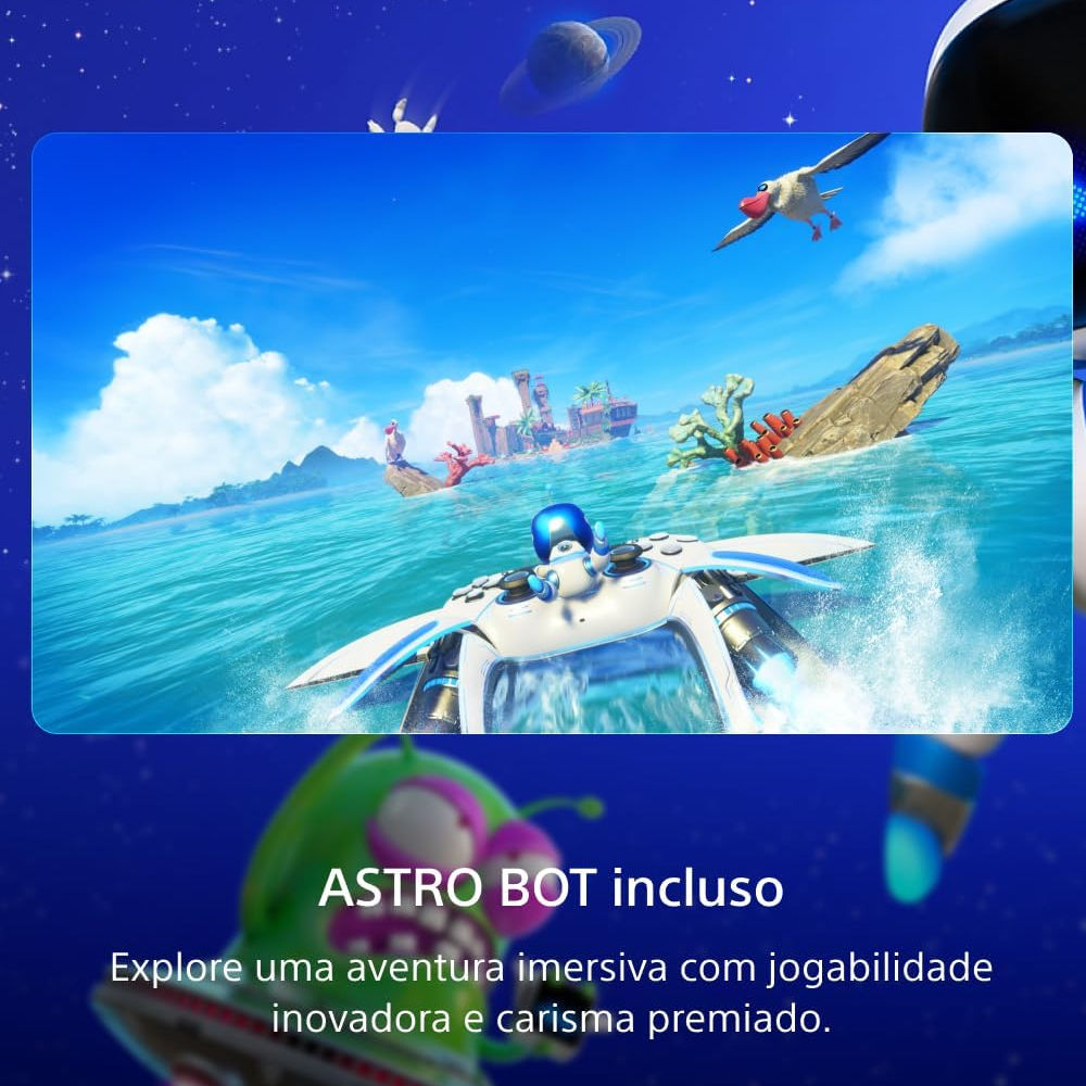 Console PlayStation 5 Slim Sony 1TB - 4K HDR, Leitor de Disco, 1 Controle DualSense Sem Fio + 2 Jogos Inclusos, Branco