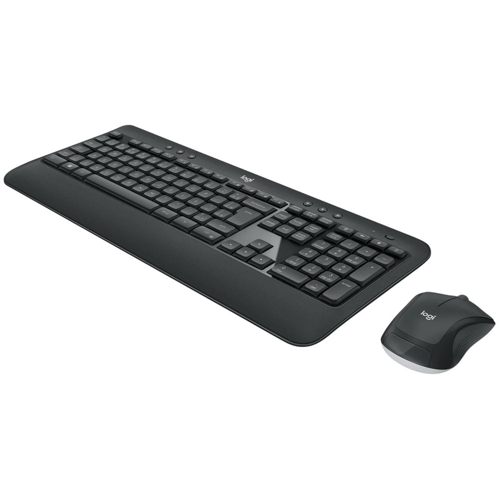 Kit Teclado e Mouse Sem Fio Logitech MK540 Advanced, USB Nano, ABNT2, Mouse Óptico Ambidestro, 2.4 GHz, C/ Pilhas, Preto
