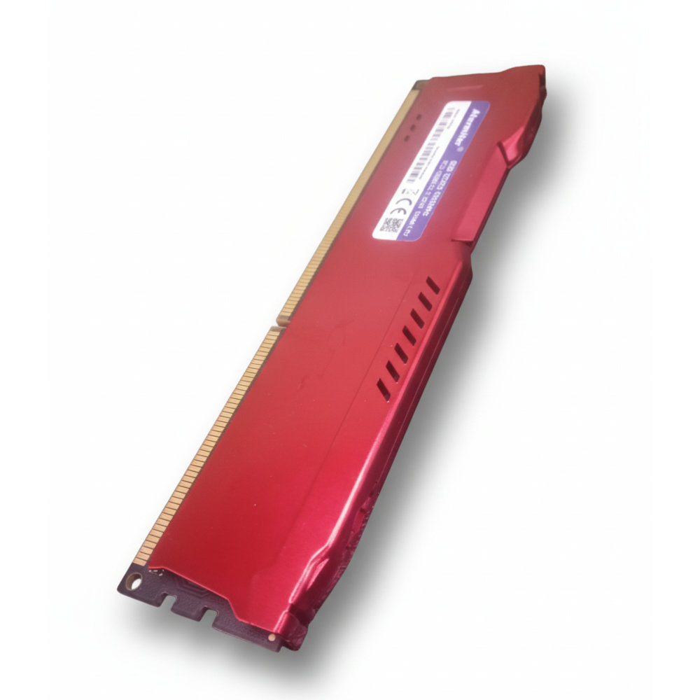 Memória RAM Gamer Desktop Atermiter 8GB 1600MHz DDR3, PC3-12800-CL11, DIMM, 1.5V, com Dissipador Vermelho