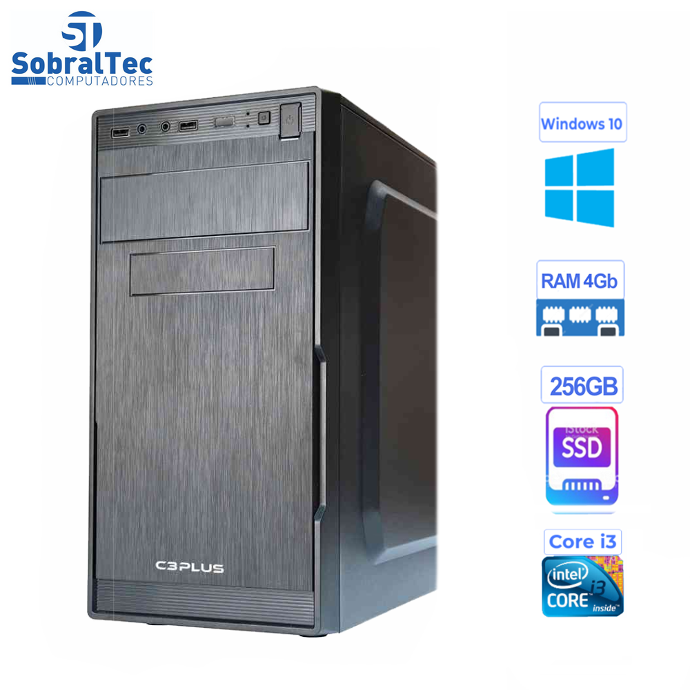 Computador  Core i3 3220 -HD SSD 256GB- Memória DDR3 de 4GB -Teclado e Mouse PV18314