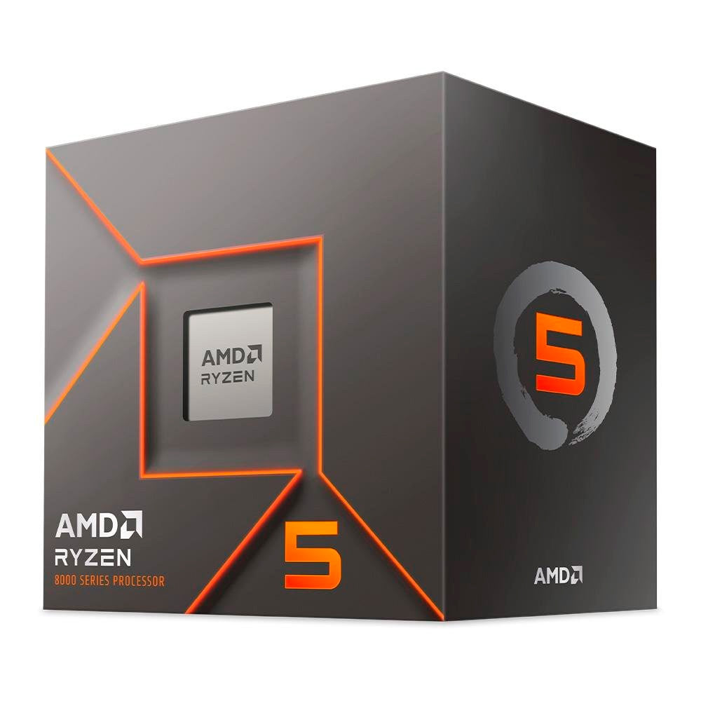 Processador AMD Ryzen 5 8400F, 4.2GHz (4.7GHz Turbo), 6-Cores 12-Threads, AM5, Com Cooler AMD Wraith Stealth, 100-100001