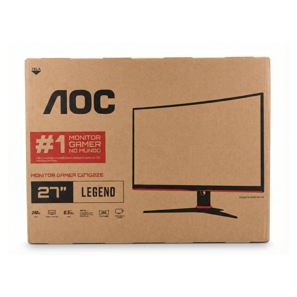 Monitor Gamer AOC Legend 27" Curvo 240Hz 0.5ms VA FHD FreeSync Premium C27G2ZE