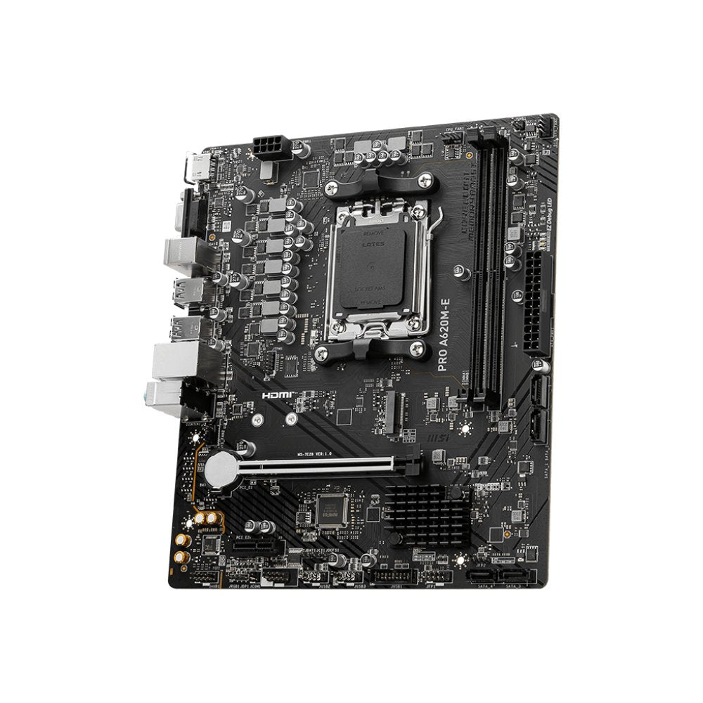 Placa Mãe MSI PRO A620M-E Gen4 AMD AM5 DDR5 Micro-ATX PCIe 4.0 DDR5