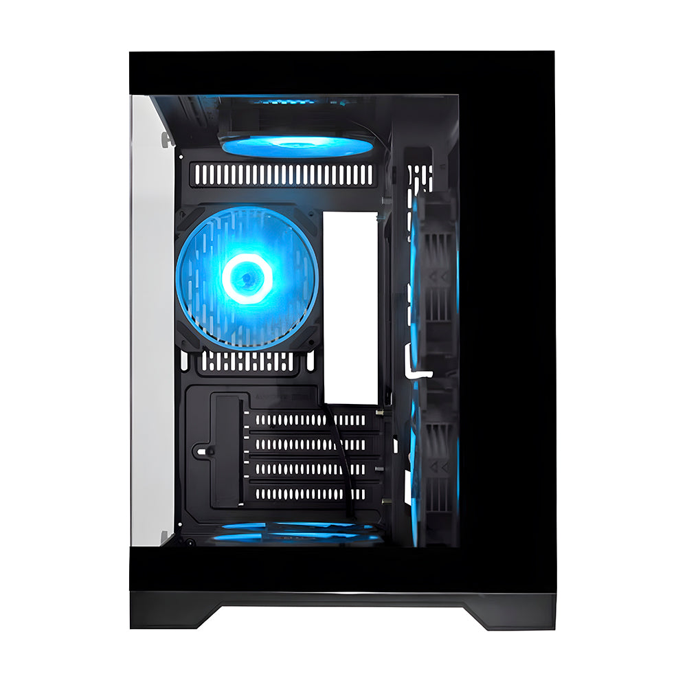Gabinete Gamer K-Mex Space Aqua CG10-KN, Mini-tower, Lateral de Vidro, Preto, CG10KNRH001CB0X