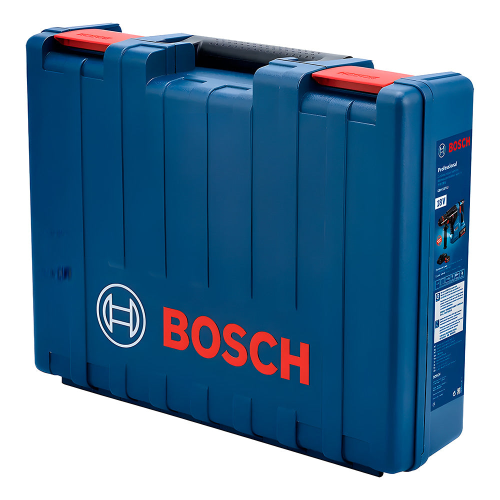 Martelete Perfurador GBH 180-LI SDS Plus 2J 18V Brushless, 2 Baterias 4.0Ah Com Maleta e Acessórios BOSCH-06119111E0-000