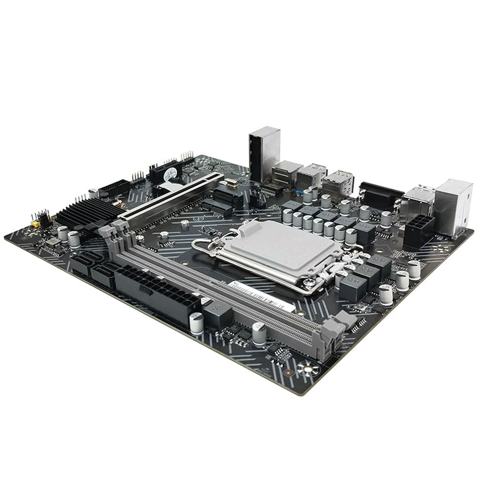 Placa Mãe Duex DX-H610ZG M.2 Chipset H610, LGA 1700, mATX, Dual Channel DDR4 até 64GB 3200MHz, 4xSATA 6Gb/s