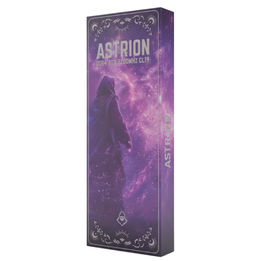Memória RAM Desktop Mancer Astrion, 8GB (1x8GB), DDR4, 3200MHz, C19, Preto, MCR-ASTN-8GB