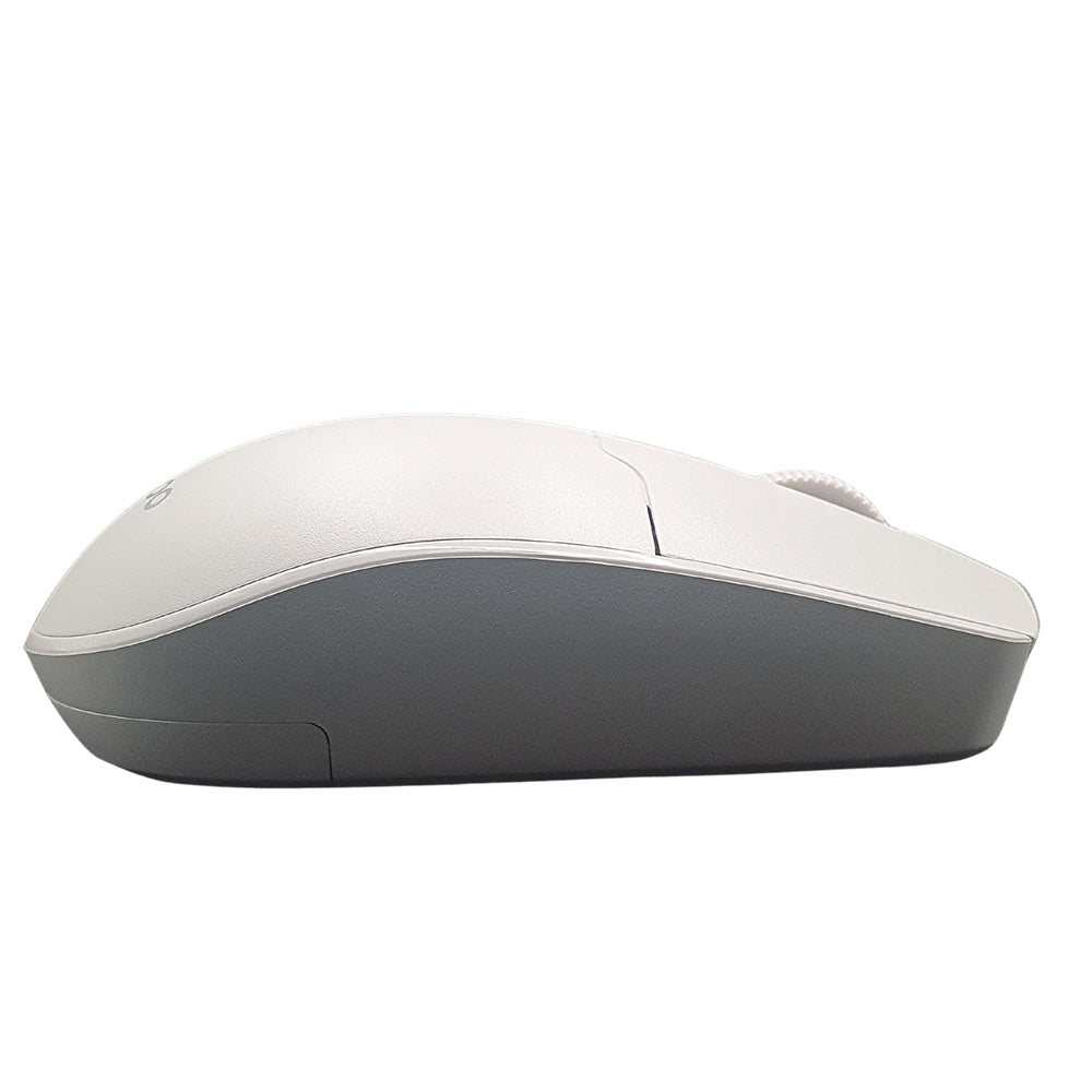 Kit Teclado Membrana, Padrão ABNT2 e Mouse Sem Fio 1.200 DPI Lecoo KW202 - Branco