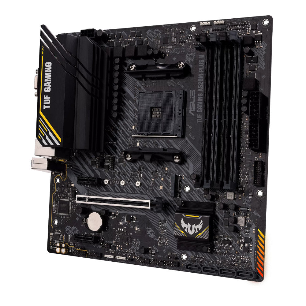 Placa-Mãe ASUS TUF Gaming A520M-PLUS II AM4 DDR4 4 Slots M.2 RGB mATX
