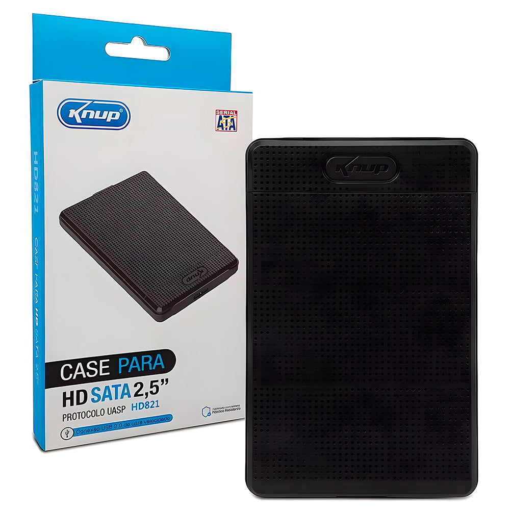 Case Para HD Externo 2.5" Sata USB 3.0 KNUP - KP-HD821