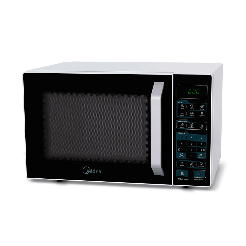 Forno Micro-Ondas 35L Midea MXSA35P2, SmartPlate, 220V, 1000W, Função Eco, Branco/Preto