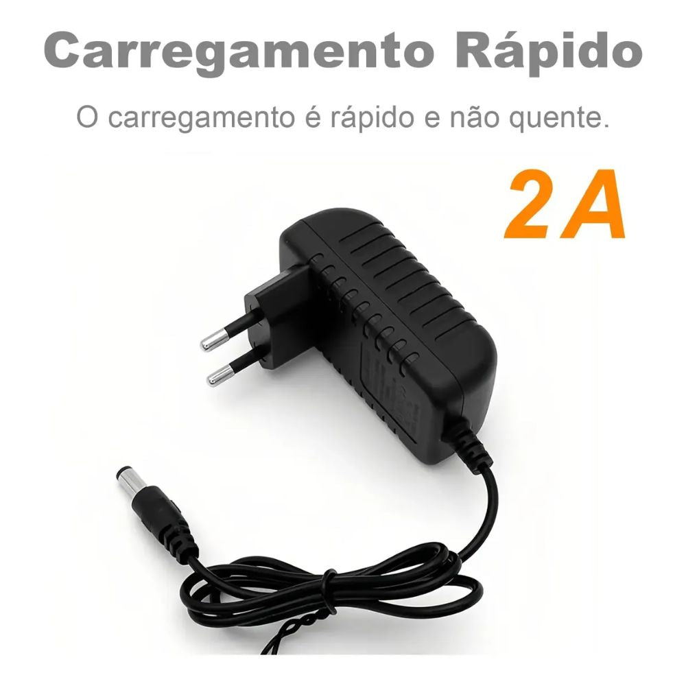 Fonte De Alimentação Bivolt 12v 2a Plugue P4 5.5mm, Hmaston
