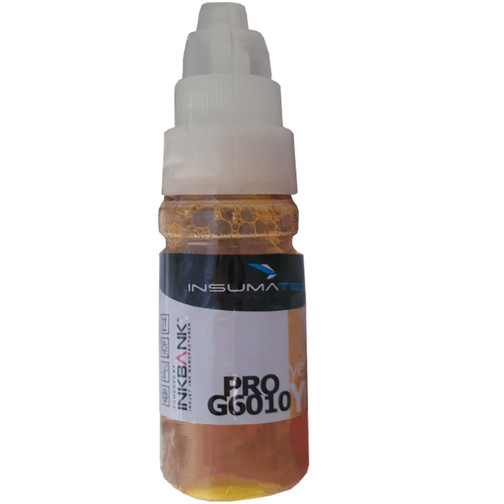 Refil de Tinta Compatível com Canon Insumatech Pro G6010 Corante Amarelo  70 ml