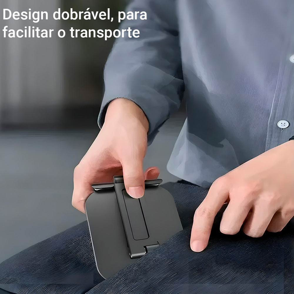 Suporte De Mesa Para Smartphones e Tablets, Ajustável e Dobrável - Verde