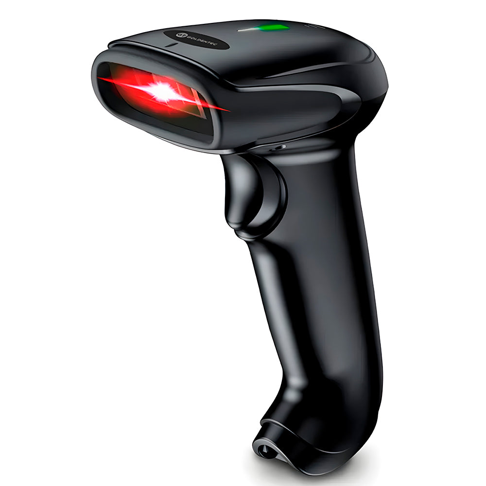 Leitor de Código de Barras 1D USB, Laser Bidirecional, 200 Leituras Por Segundo, Goldentec - Preto