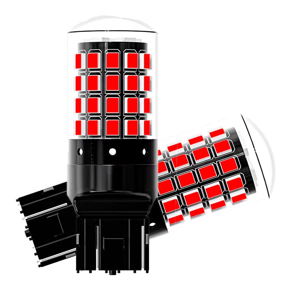 Kit Lâmpada LED CANbus, Para Farol de Carro, Soquete 7443, Vermelho, ASLENT
