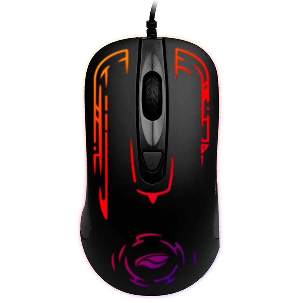 Mouse Gamer C3Tech, 2400DPI, LED Multicolors, 4 Botões, USB 2.0, MG-12BK - Preto