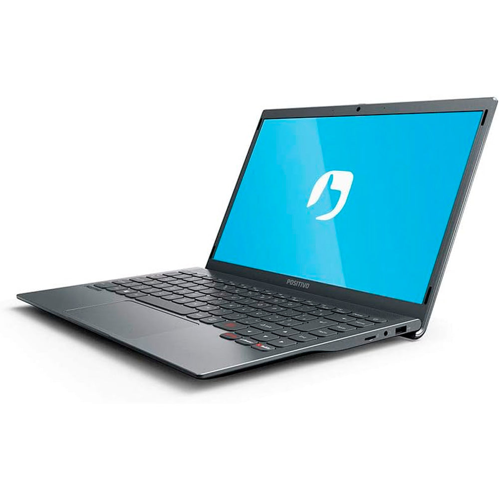 Notebook Positivo Motion Q464C-0 Intel Atom Quad-Core 4GB 64GB Windows 10 Home 14.1" Gray (USD)
