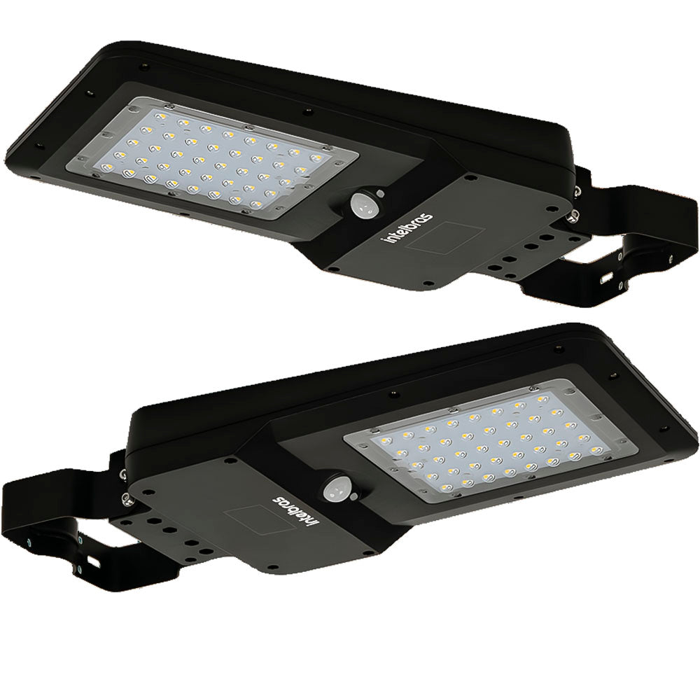 Luminária Solar LED 15W Integrada, 1600 Lúmens, Intelbras, LSI 1600 - Preto