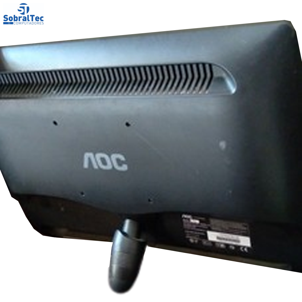 Monitor Led 18,5" Widescreen Preto AOC F19lbr 8396 Semi Novo Sem Caixa e Sem Cabos