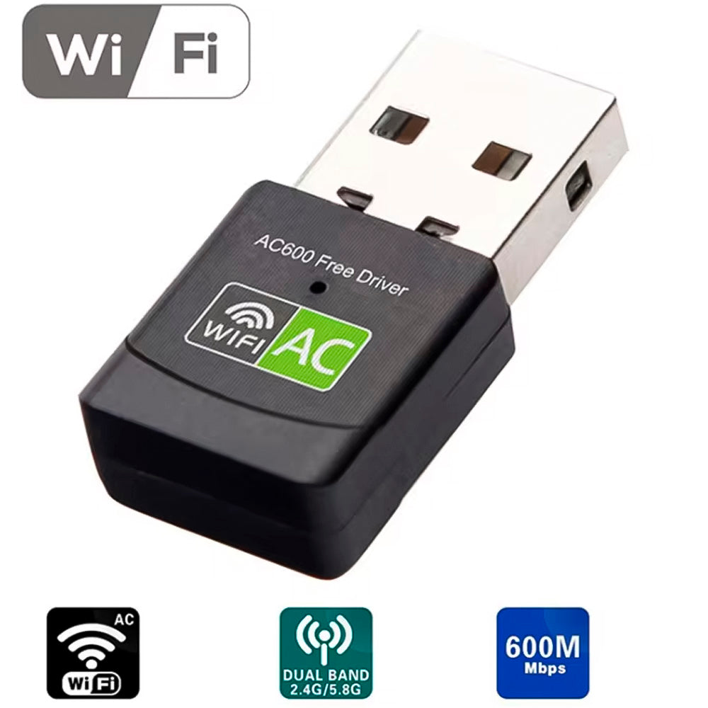 Adaptador Wi-Fi USB 3.0, Dual Band, 600Mbps, Mercy - AC600