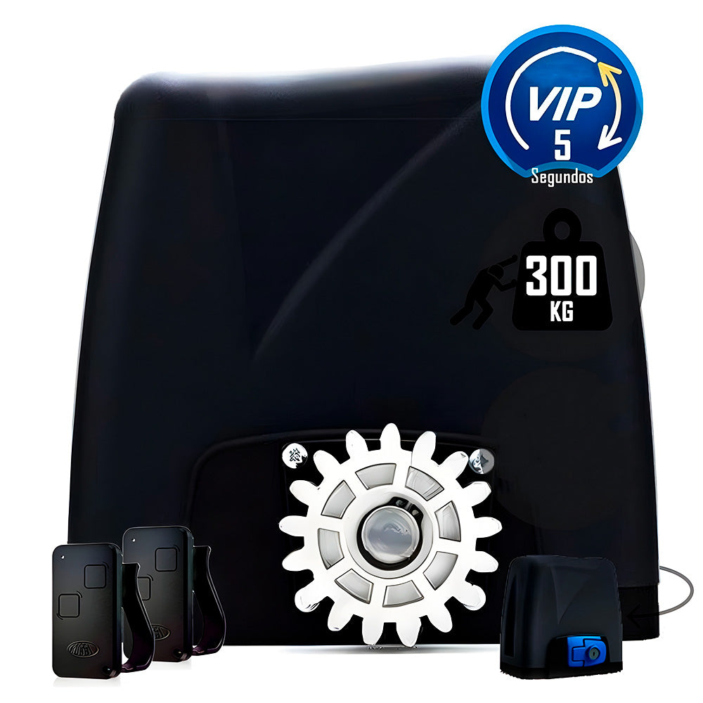 Motor de Portão Rossi DZ ATTO 36 VIP 220V, Suporta Portão de Até 300KG, Com Cremalheiras